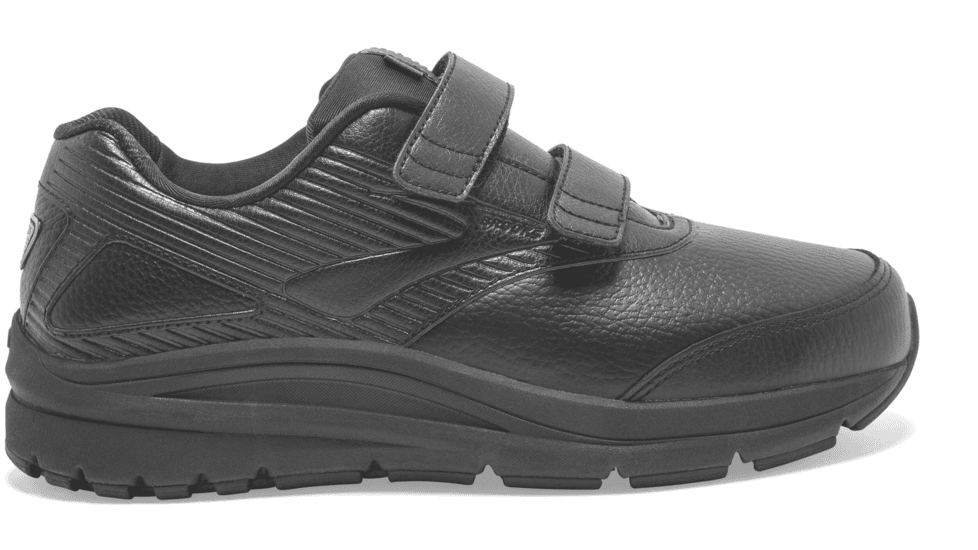 Brooks Addiction Walker V-Strap 2 - Womens, Black/Black, Extra Wide, 7.5, 1203092E072.075