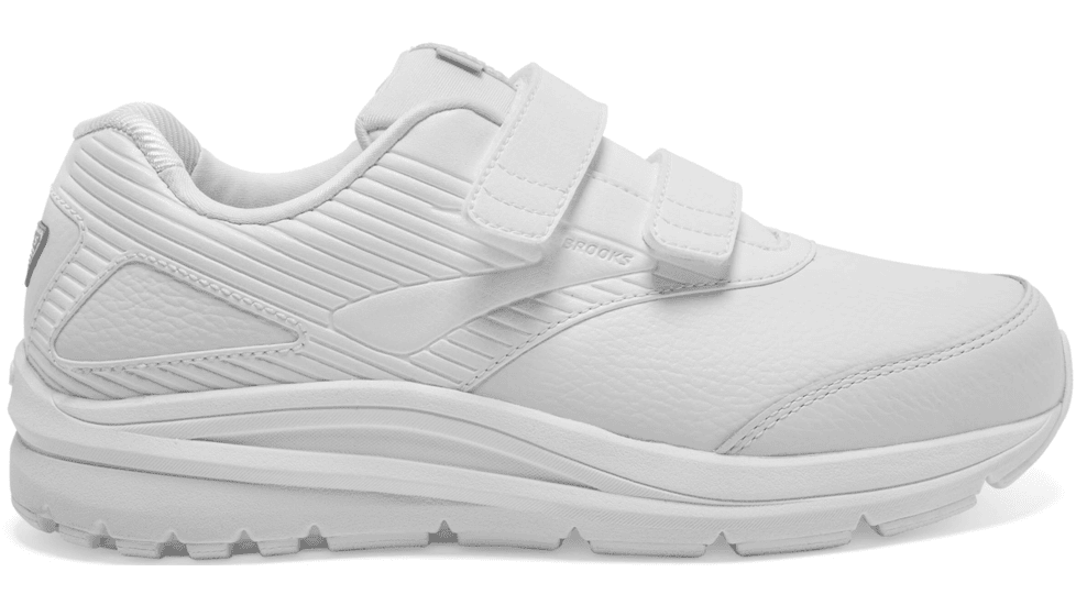 Brooks Addiction Walker V-Strap 2 - Womens, White/White, Wide, 12.0, 1203091D142.120