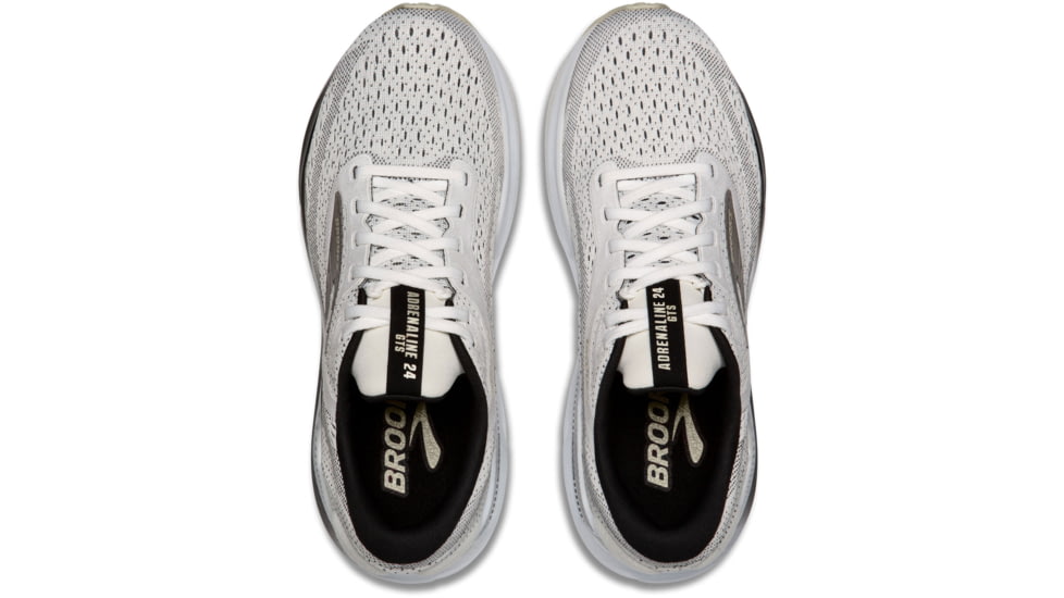 Brooks Adrenaline GTS 24 Road Running Shoes - Mens, White/Black/Pelican, 8, 1D, 1104371D126.080