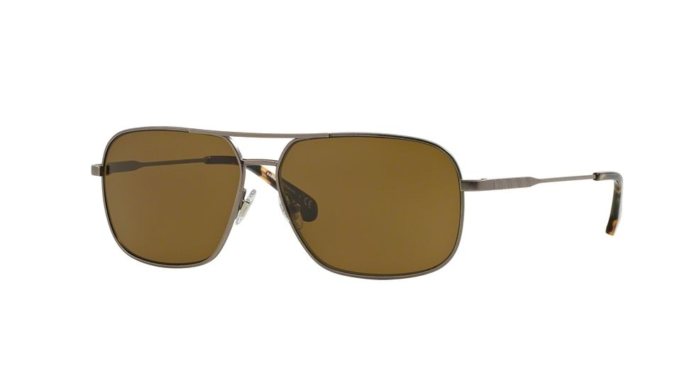 Brooks Brothers BB4030S Single Vision Prescription Sunglasses BB4030S-151573-57 - Lens Diameter 57 mm, Frame Color Matte Lt Gunmetal
