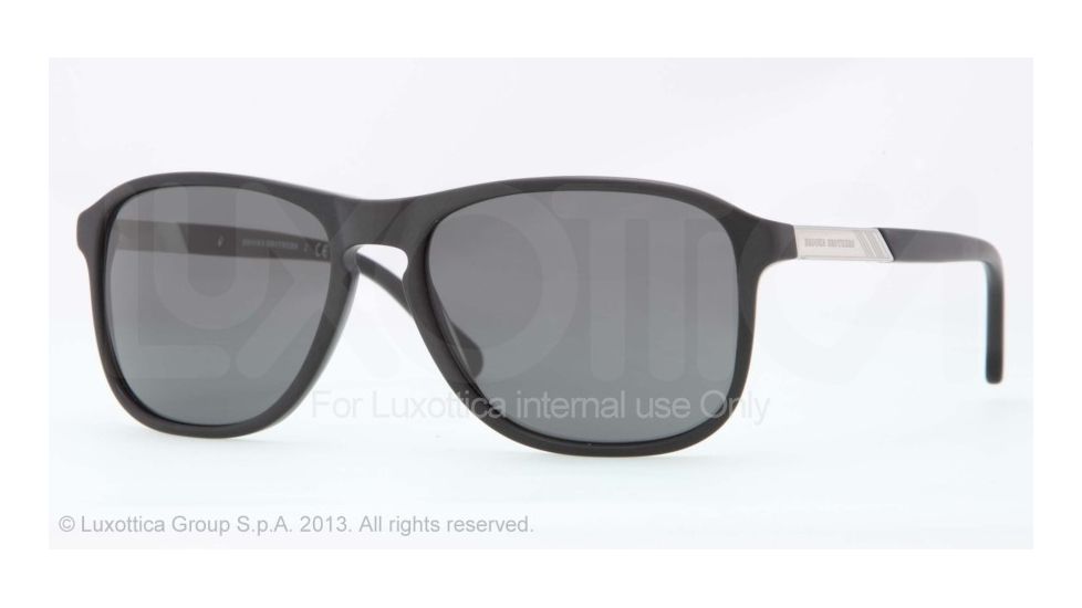 Brooks Brothers BB5012 Progressive Prescription Sunglasses BB5012-606487-57 - Lens Diameter 57 mm, Frame Color Matte Black