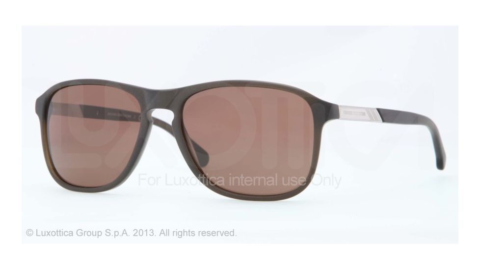 Brooks Brothers BB5012 Progressive Prescription Sunglasses BB5012-606673-57 - Lens Diameter 57 mm, Frame Color Matte Olive