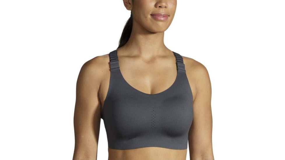 Brooks Dare Racerback Run Bra 2.0 - Womens, Asphalt, 42C, 350085081.0421C