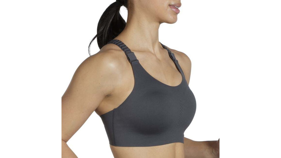 Brooks Dare Racerback Run Bra 2.0 - Womens, Asphalt, 42C, 350085081.0421C