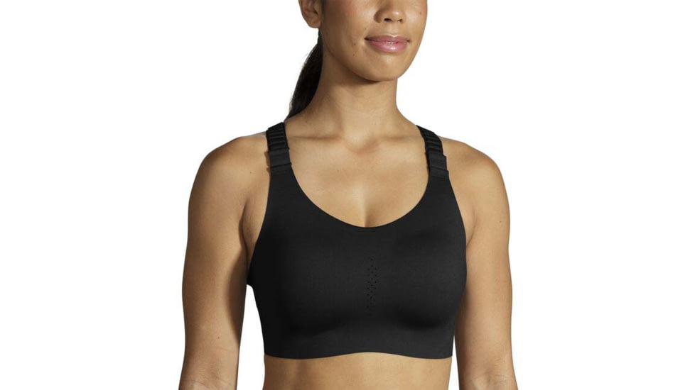 Brooks Dare Racerback Run Bra 2.0 - Womens, Black, 44E, 350085001.0441E