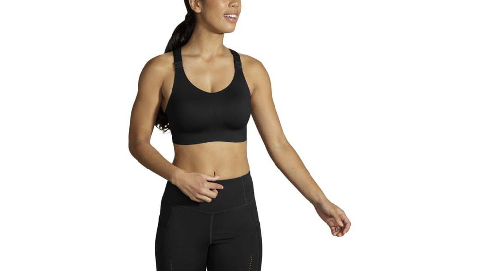 Brooks Dare Racerback Run Bra 2.0 - Womens, Black, 44E, 350085001.0441E
