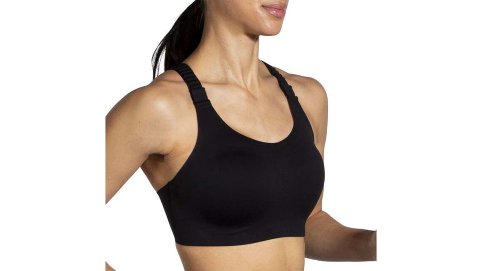 Brooks Dare Racerback Run Bra 2.0 - Womens, Black, 44E, 350085001.0441E