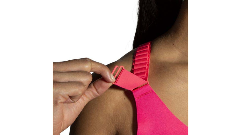 Brooks Dare Racerback Run Bra 2.0 - Womens, Hyper Pink, 34D, 350085620.0341D