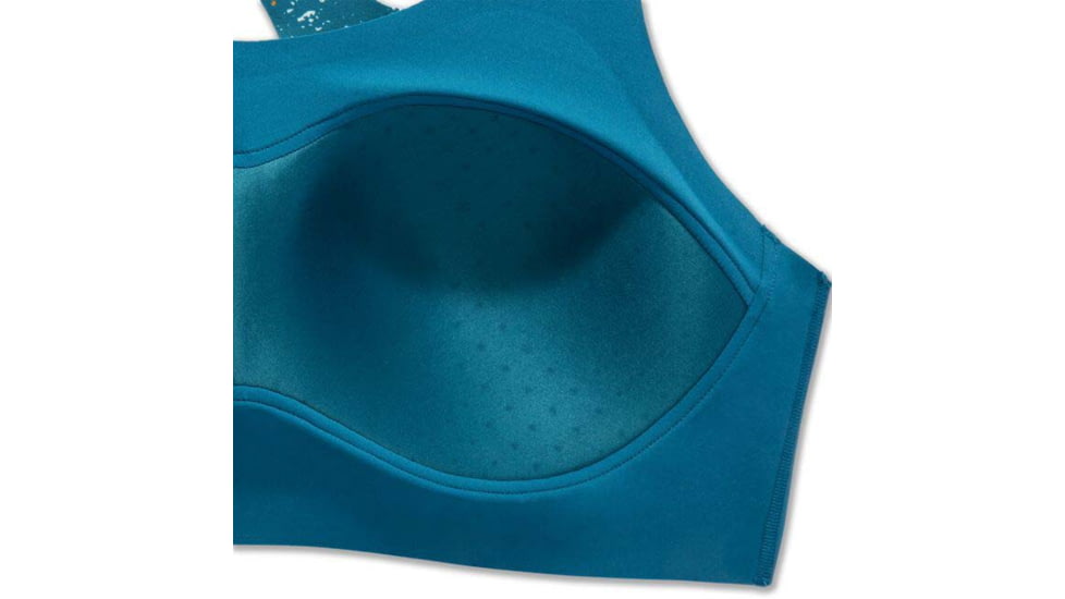 Brooks Dare Racerback Run Bra 2.0 - Womens, Lagoon Speckle Print, 40DD, 350085464.0402D