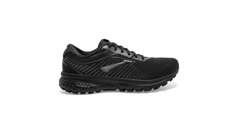 Brooks Ghost 12 Road Running Shoe - Womens, Black/Grey, Medium, 5.0, 1203051B040.050