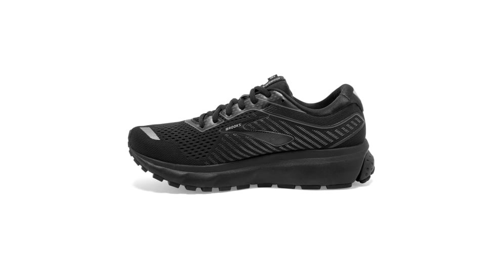 Brooks Ghost 12 Road Running Shoe - Womens, Black/Grey, Medium, 5.0, 1203051B040.050