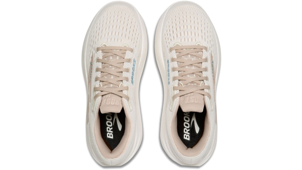 Brooks Ghost Max 3 Road Running Shoes - Womens, Coconut/Chateau Grey/Blue, 10, 1B, 1204571B181.100
