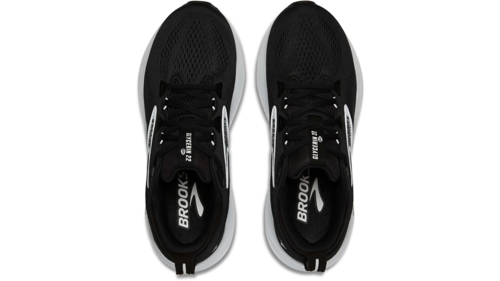 Brooks Glycerin 22 Road Running Shoes - Womens, Black/Grey/White, 6.0 US/Wide, 1204341D090.060