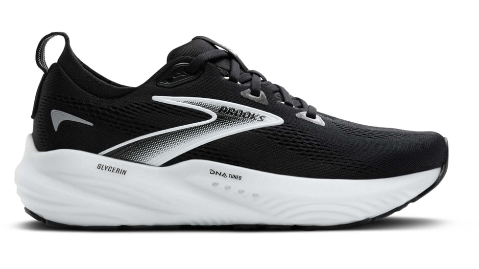 Brooks Glycerin 22 Road Running Shoes - Womens, Black/Grey/White, 6.0 US/Wide, 1204341D090.060