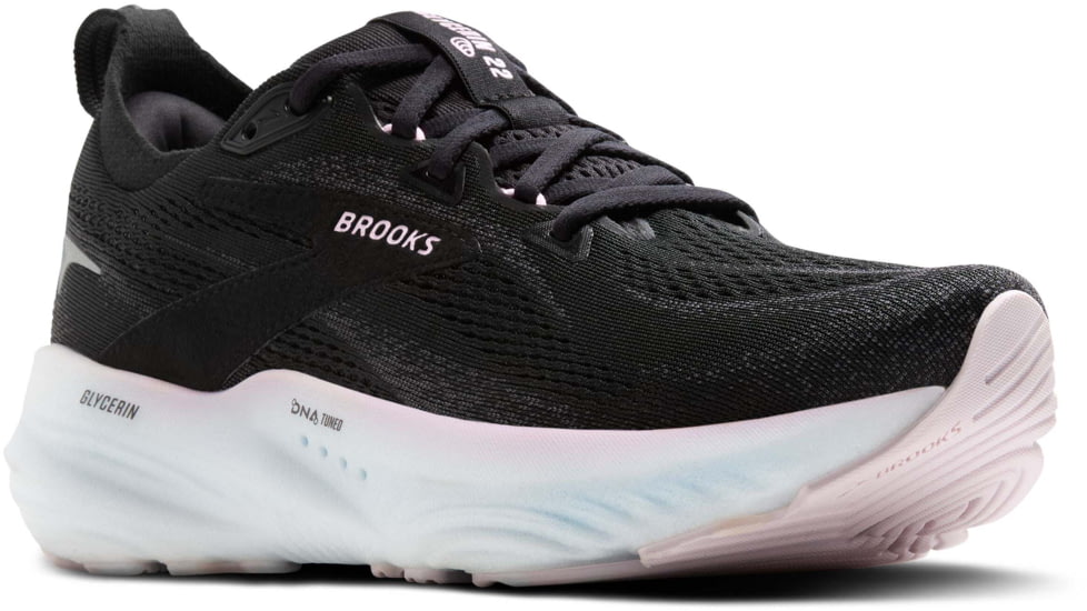 Brooks Glycerin 22 Road Running Shoes - Womens, Black/Orchid Ice/White, 6.0 US/Medium, 1204341B024.060