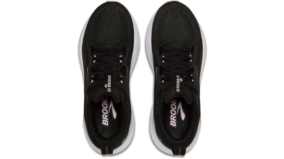 Brooks Glycerin 22 Road Running Shoes - Womens, Black/Orchid Ice/White, 6.0 US/Medium, 1204341B024.060