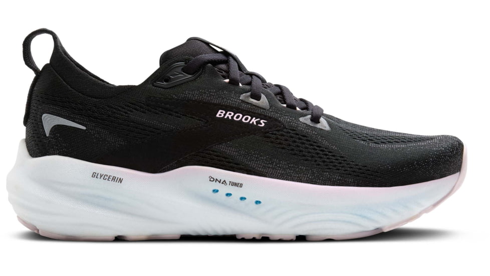 Brooks Glycerin 22 Road Running Shoes - Womens, Black/Orchid Ice/White, 6.0 US/Medium, 1204341B024.060