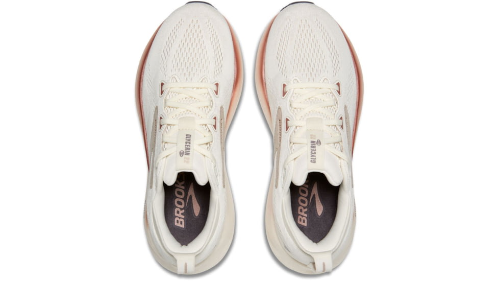 Brooks Glycerin 22 Road Running Shoes - Womens, Coconut/Chateau/Rose, 7, 1B, 1204341B126.070