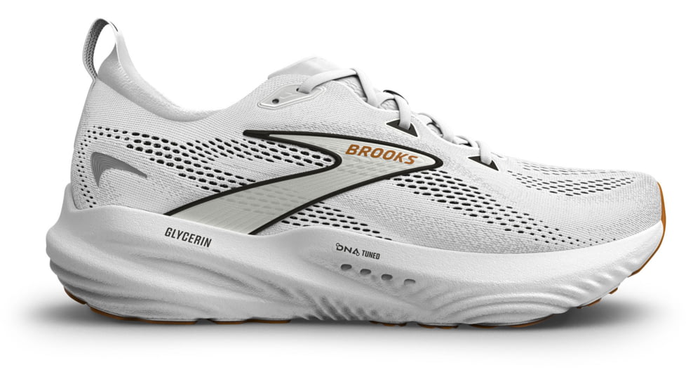 Brooks Glycerin 22 Road Running Shoes - Womens, White/Grey/Black, 10, 1B, 1204341B135.100