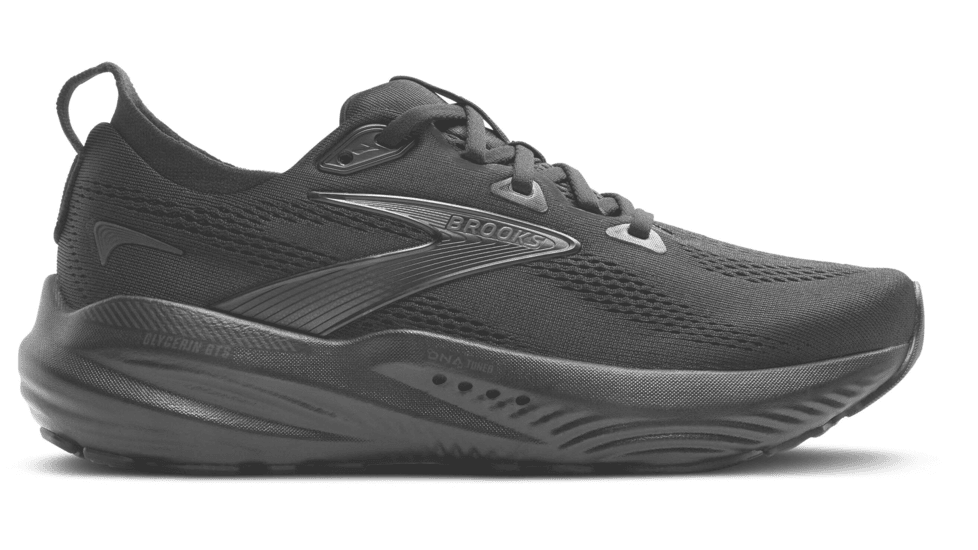 Brooks Glycerin GTS 22 Road Running Shoes - Mens, Black/Black/Ebony, 9.5 US/Wide, 1104462E020.095