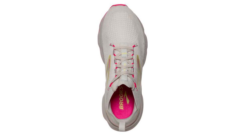 Brooks Glycerin StealthFit 20 Running Shoes - Womens, Medium, Grey/Yellow/Pink, 10.5, 1203721B067.105