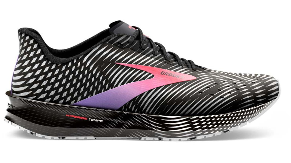 Brooks Hyperion Tempo Running Shoes - Womens, Medium, Black/Coral/Purple, 10.0, 1203281B026.100