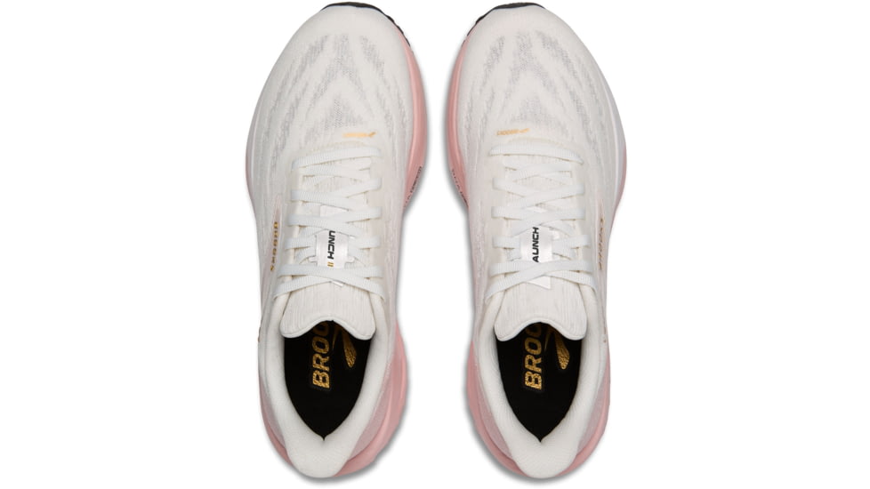 Brooks Launch 11 Road Running Shoes - Womens, White/Gold/Pink, 6, 1B, 1204391B164.060