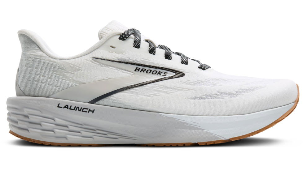 Brooks Launch 11 Road Running Shoes - Womens, White/Grey/Black, 6.5, 1B, 1204391B135.065