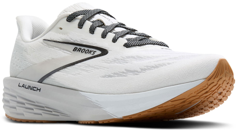 Brooks Launch 11 Road Running Shoes - Womens, White/Grey/Black, 6.5, 1B, 1204391B135.065
