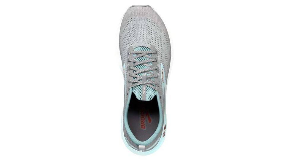 Brooks Revel 6 Running Shoes - Womens, Medium, Oyster Mushroom/Alloy/Blue, 7.5, 1203861B459.075