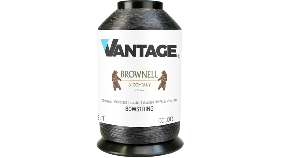 Brownell Brownell Vantage Bowstring Material, 1/4 lb, Black, FA-TVBL-VAN-14