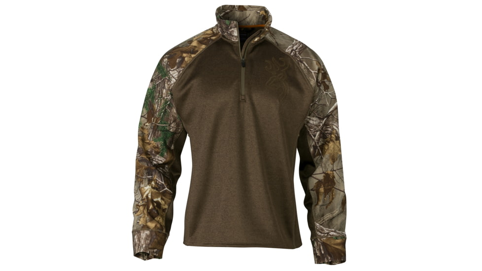 Browning 1/4 Zip Bellum Pullover, Rtx, 3XL, 3018752406