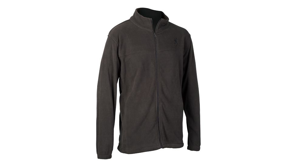 Browning Bg Men's Fleece Jacket Medium Charcoal W/buck Mark Logo