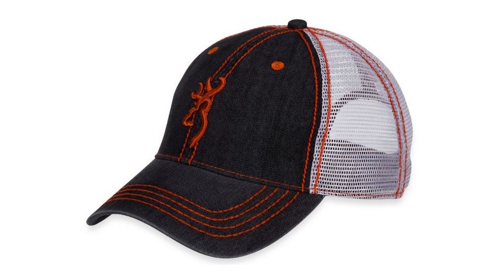 Browning Denim Cap,Orange 308180621