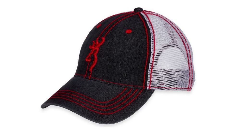 Browning Denim Cap,Red 308180711