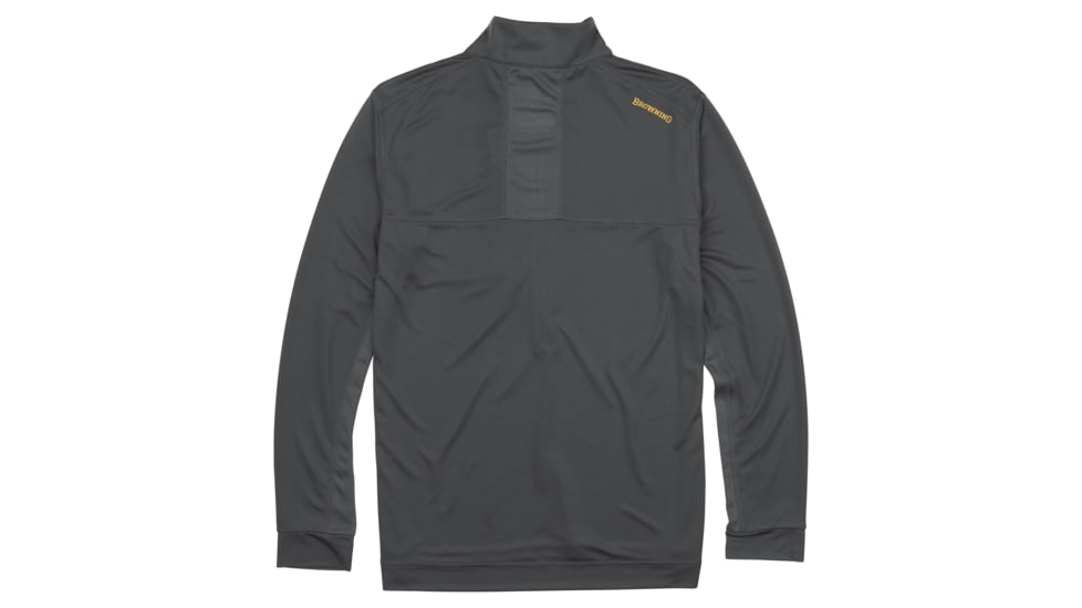 Browning Early Season 3/4 Zip Shirt - Mens, Carbon Gray, Large, 3010567903