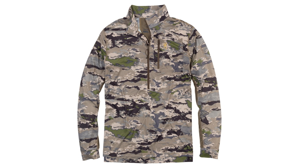Browning Early Season 3/4 Zip Shirt - Mens, Ovix, XL, 3010563404