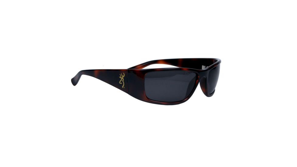 Browning Eyewear Boss Tortoise TR90 Frame Gray CR39 Polarized Lens BRN-BOS-003