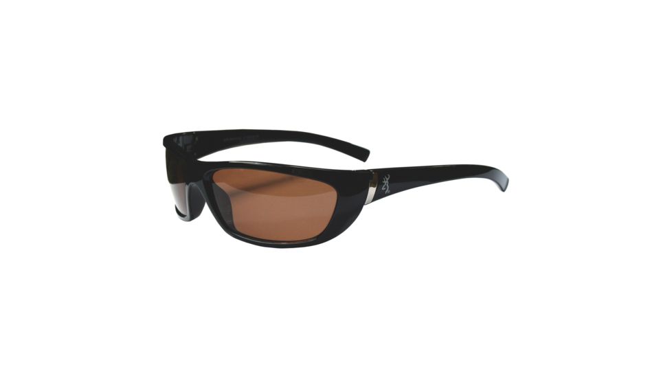 Browning Eyewear Citori Black TR90 Frame Amber CR39 Polarized Lens BRN-CIT-002