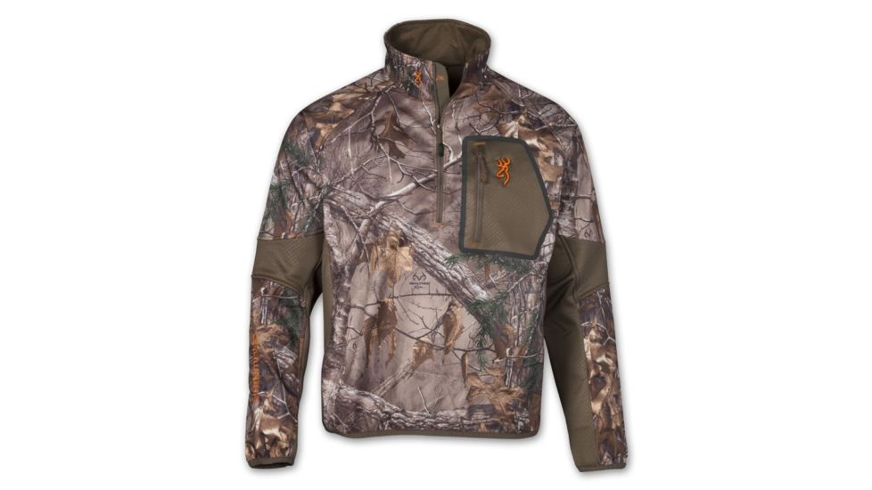 Browning Hells Canyon Jacket, HC Ultra-Lite 1/4 Zip RTX, XL 3045832404