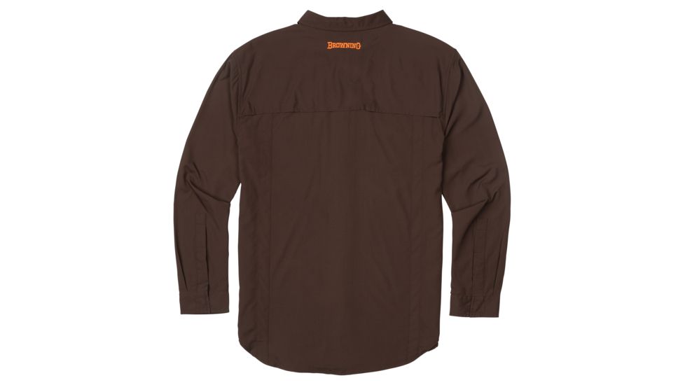 Browning Lightweight Shirt w/o Embroidery - Mens, Chocolate, Small, 3019649801