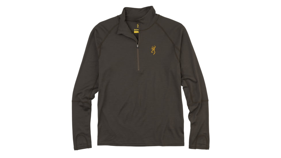 Browning Merino 1/4 Zip Shirt - Mens, Major Brown, XL, 3010939804