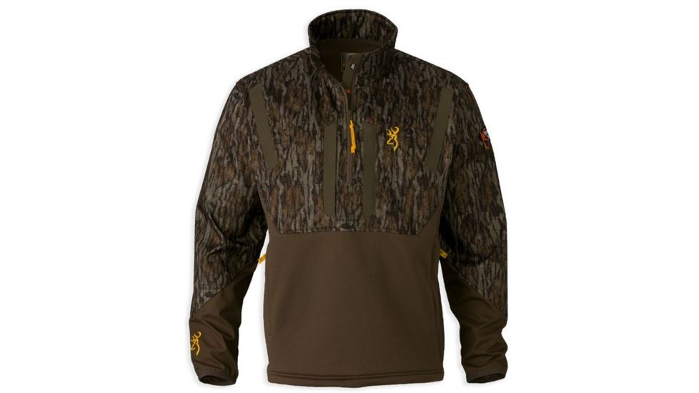 Browning Wicked Wing Timber 1/4 Zip S/S Top,Mossy Oak Bottomland,L 3016251903
