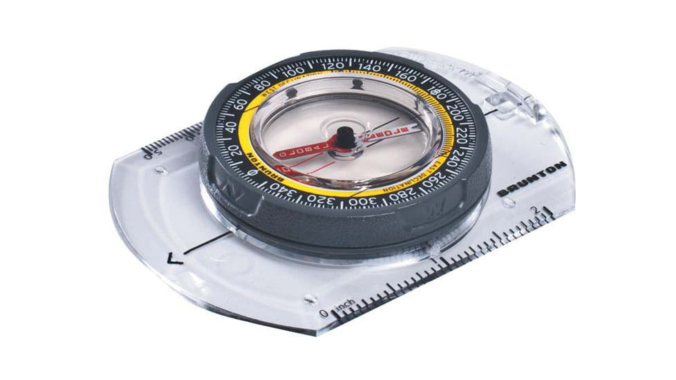 Brunton TRUARC Baseplate Compass w/ Global Needle TruArc3, Met./Std. Scales, 2.5in.x3.5in.x0.5in. F-TRUARC3