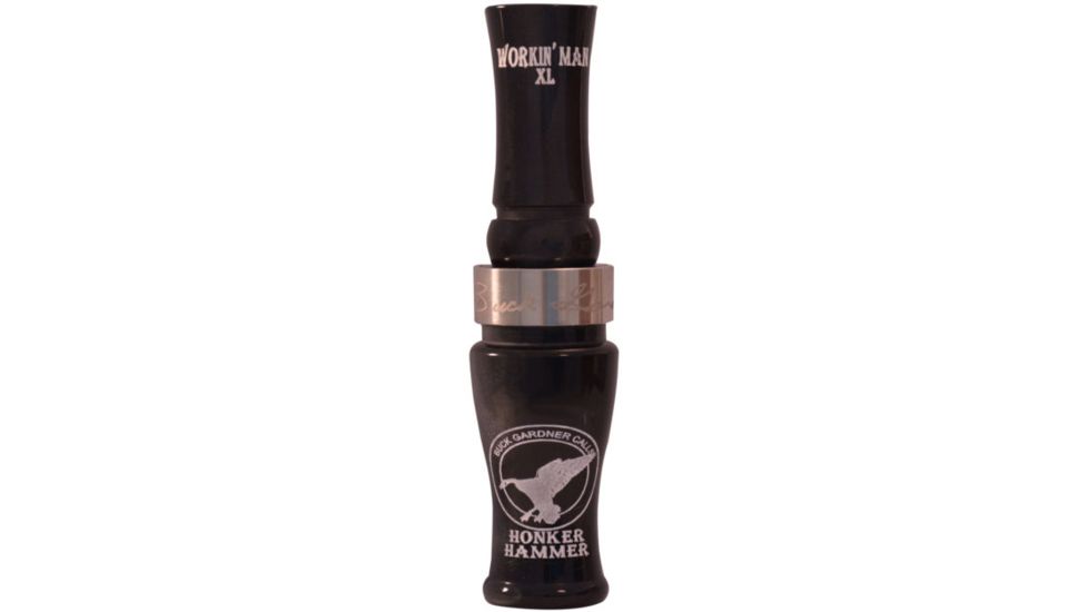 Buck Gardner Honker Hammer XL Goose Call, Acrylic, Black Pearl, HHXL-BP/BP