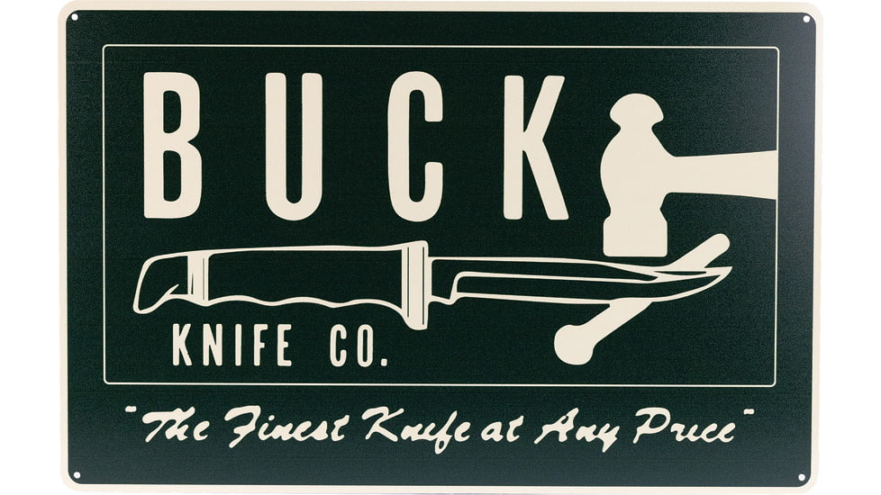Buck Knives Finest Knives Tin Tacker Sign, BU95305