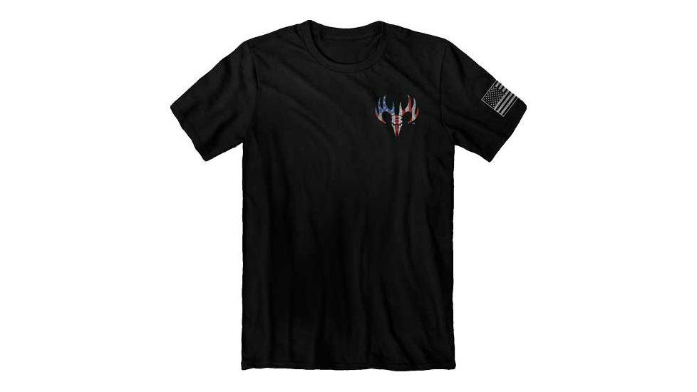 Buck Wear T-shirt ''red White &amp; True'' Black Xx-large