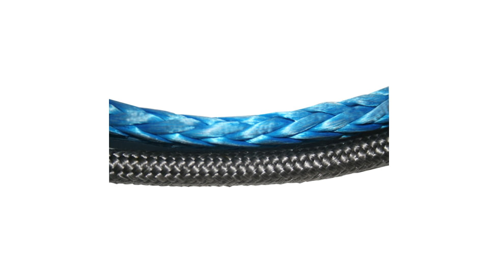 Bulldog Winch AR Synthetic Winch Line 9.5mm X 100ft, 9 to 12K, Grey, 20199