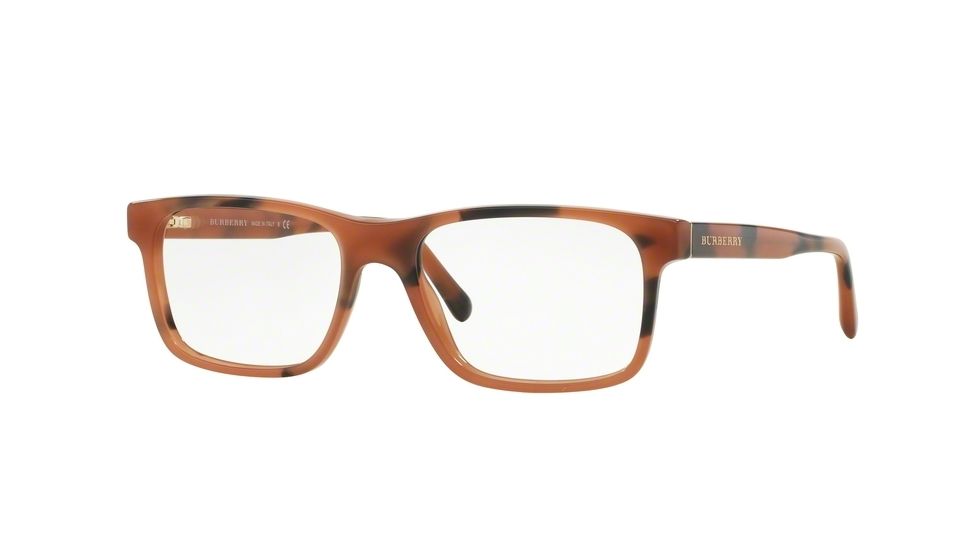 Burberry BE2198 Eyeglass Frames 3518-53 - Spotted Amber Frame