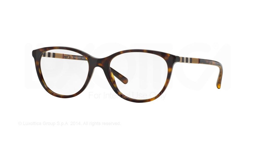 Burberry BE2205 Eyeglass Frames 3002-54 - Dark Havana Frame